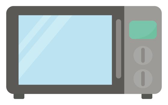 Microwave , illustration, vector on white background
