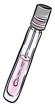 Lip gloss , illustration, vector on white background