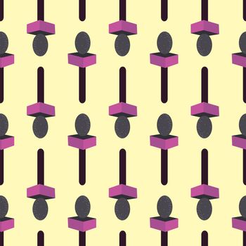 Microphones pattern , illustration, vector on white background