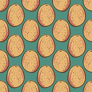 Melons pattern , illustration, vector on white background