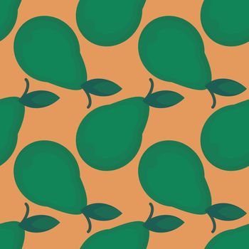 Pears pattern , illustration, vector on white background