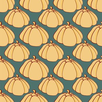 Pumpkins pattern , illustration, vector on white background