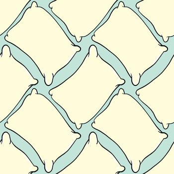 Pillows pattern , illustration, vector on white background