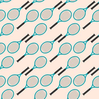 Tennis racket pattern , illustration, vector on white background