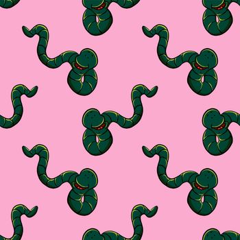 Snakes pattern , illustration, vector on white background