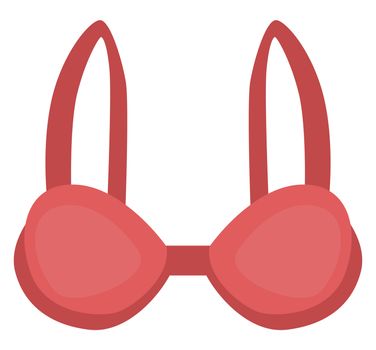 Woman bra, illustration, vector on white background