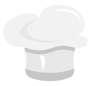 Chef hat, illustration, vector on white background