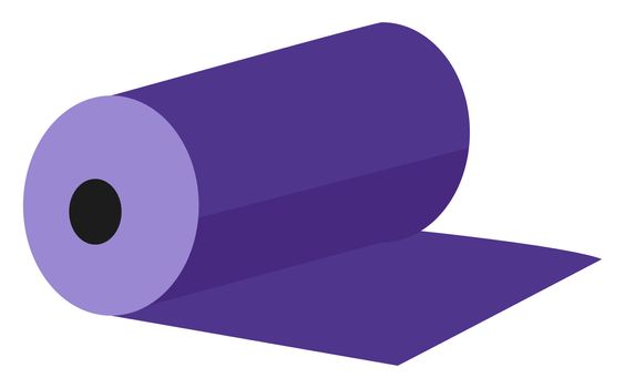 Purple mat, illustration, vector on white background