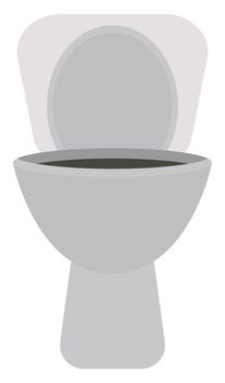 Toilet seat, illustration, vector on white background