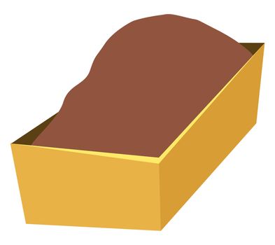 Soil carrier, illustration, vector on white background