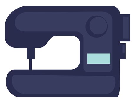 Sewing machine, illustration, vector on white background