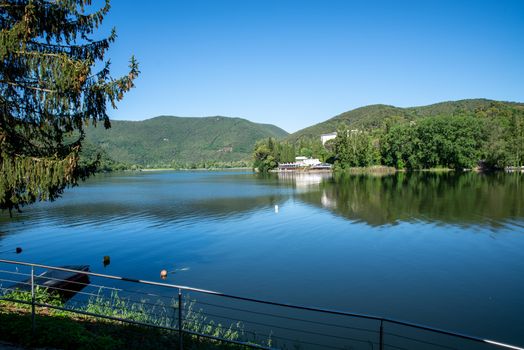 piediluco lake and its nature in the province of terni