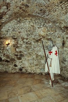 Knight's dummy in the old citadel