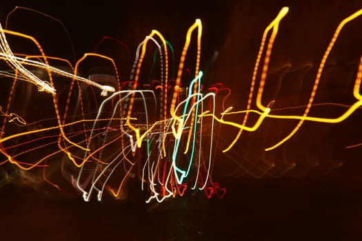 Abstract Blur lights texture closeup