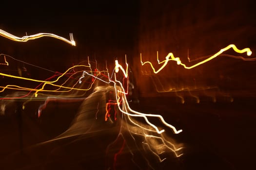 Abstract Blur lights texture closeup