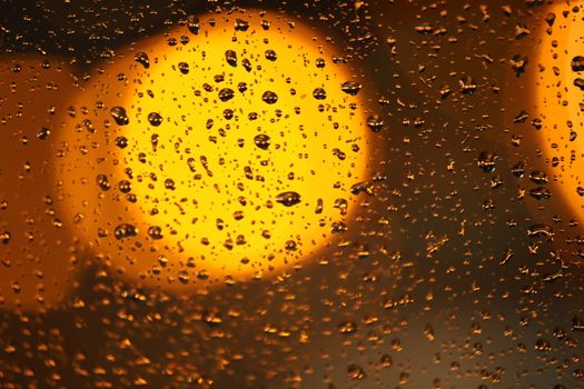 Rain Drops on a Glass