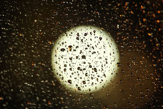 Rain Drops on a Glass