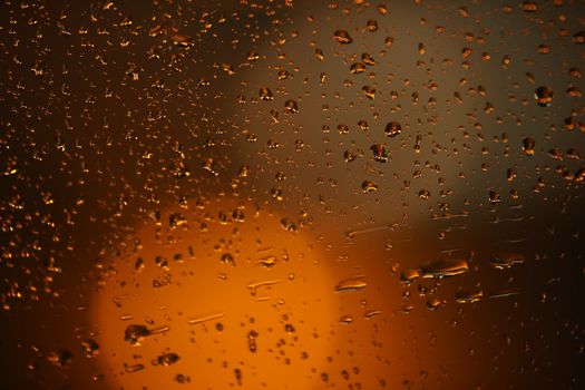 Rain Drops on a Glass