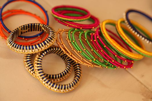 Color  Bangles closeup