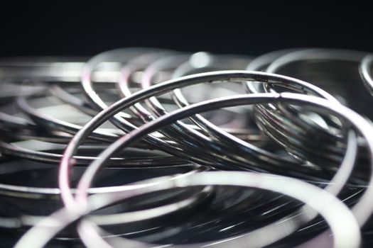Metal Rings closeup