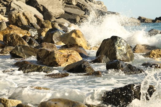 Water waves in the sea