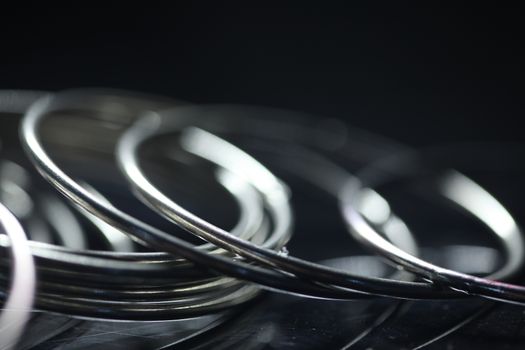 Metal Rings closeup