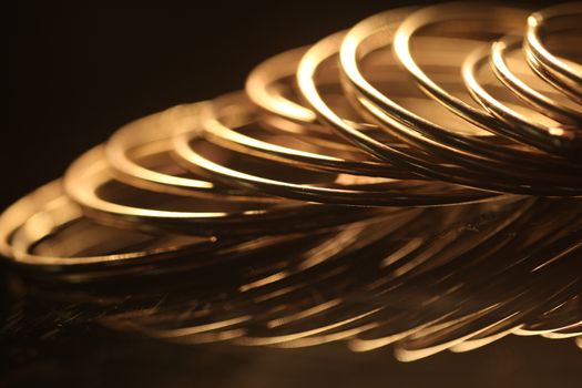 Metal Rings closeup