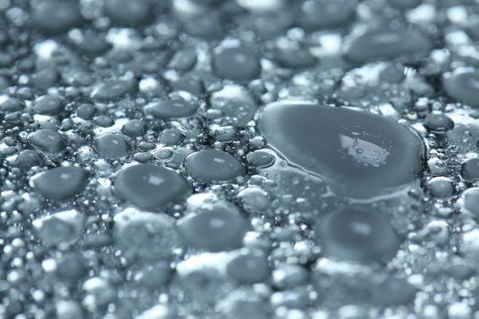 water drops on the glass