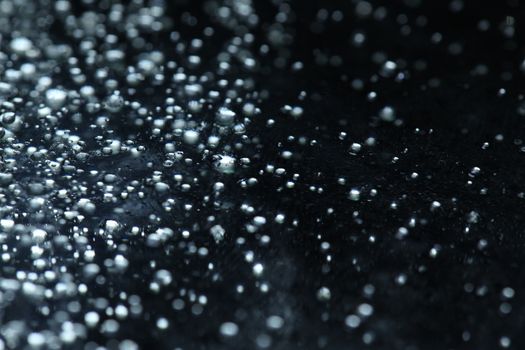 water drops on the glass