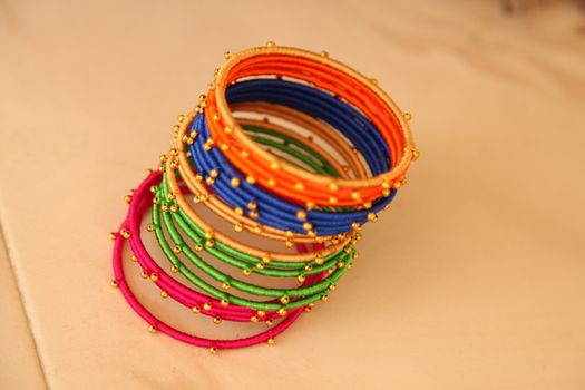 Color  Bangles closeup