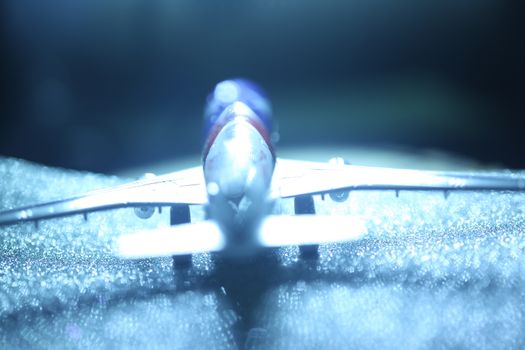 Flight ready to departure at Airport