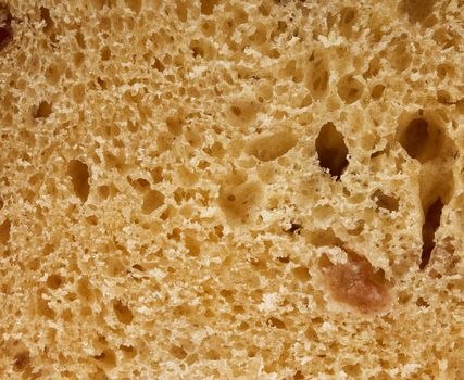 yellow baked traditional baking texture for christian easter, close up