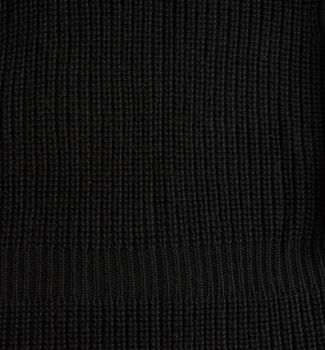 black knitted fabric, full frame, close up