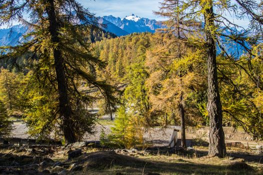 col of lien,valais,swiss