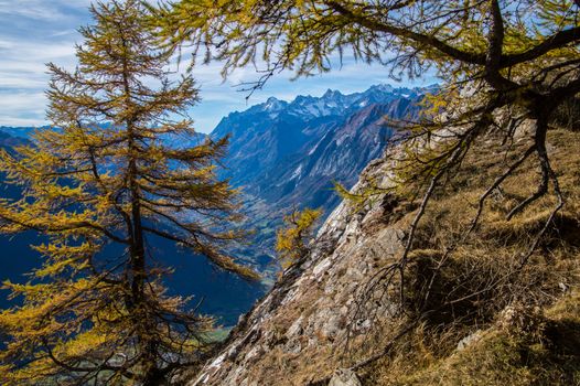 col of lien,valais,swiss