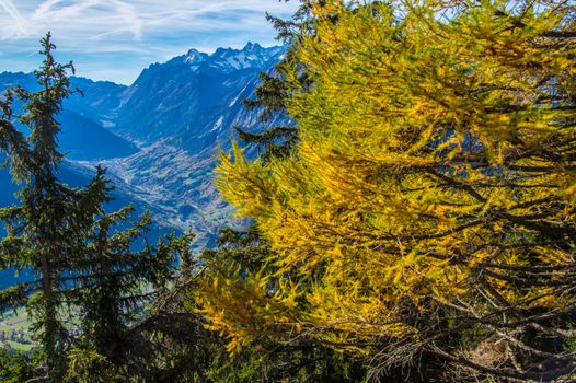 col of lien,valais,swiss