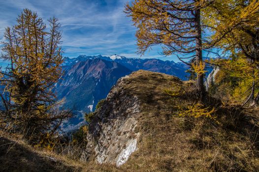 col of lien,valais,swiss