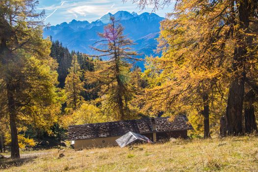 col of lien,valais,swiss