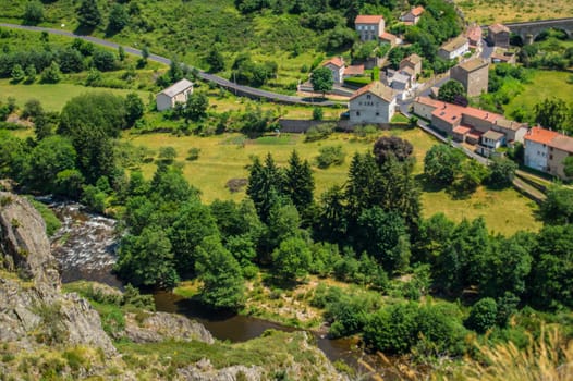 the river combine in Haute Loire and Auvergne