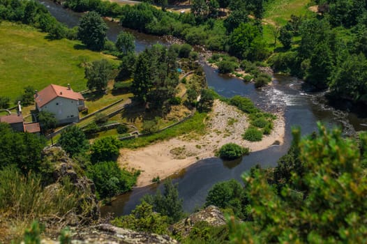 the river combine in Haute Loire and Auvergne