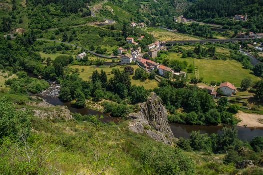 the river combine in Haute Loire and Auvergne
