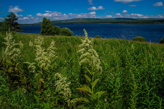 lake of charpal in margueride in lozere