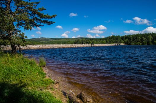 lake of charpal in margueride in lozere