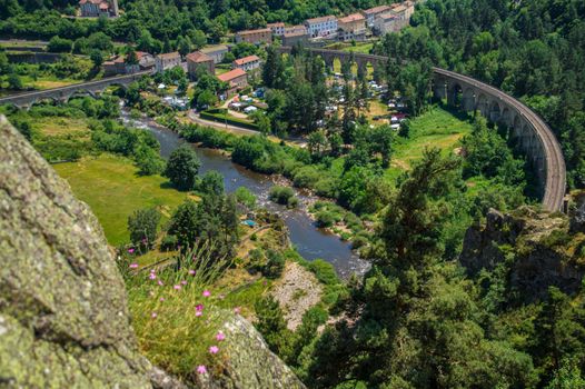the river combine in Haute Loire and Auvergne