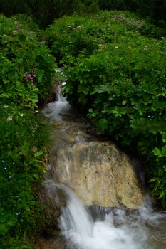 landscape of the Alps in France Haute Savoie