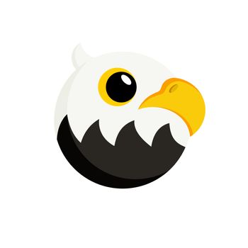 icon eagle in flat style vector image