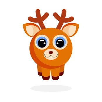 deer in flat style vector image