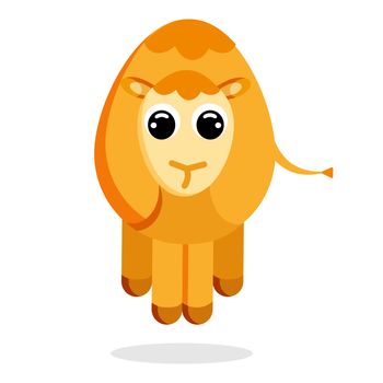 camel in flat style vector image