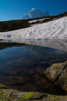landscape of the Alps in France Haute Savoie