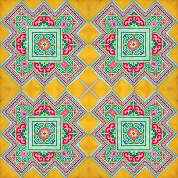 Colorful abstract kaleidoscope or endless pattern for background used.